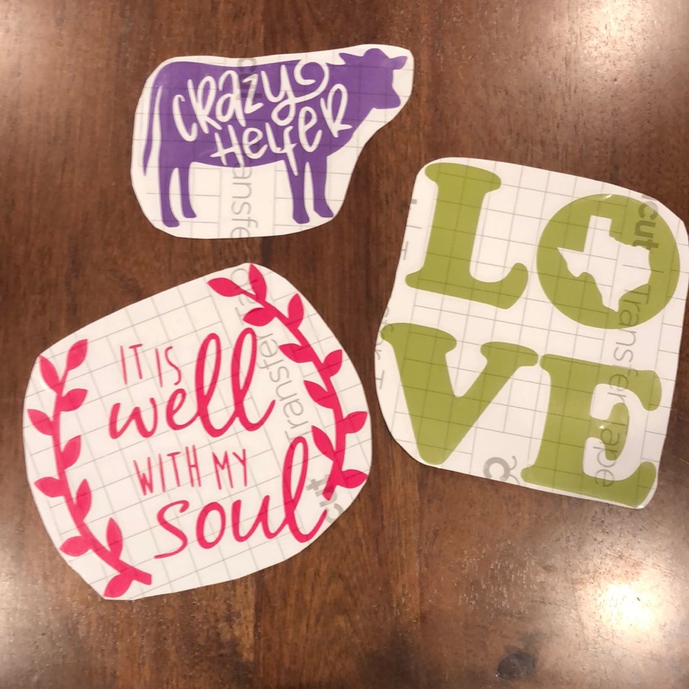 Removable decals set of 3
